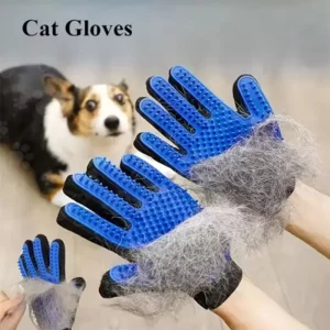 Gant de Nettoyage et Démêlage Doux pour Chiens et Chats en Silicone