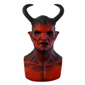 Ikari Masque Diable en Silicone Réaliste pour Halloween