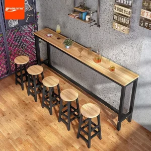 Table de Bar AOLIVIYA Compacte et Étroite pour Salon